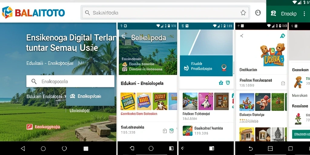 Tampilan antarmuka BALAITOTO yang menarik dan informatif.