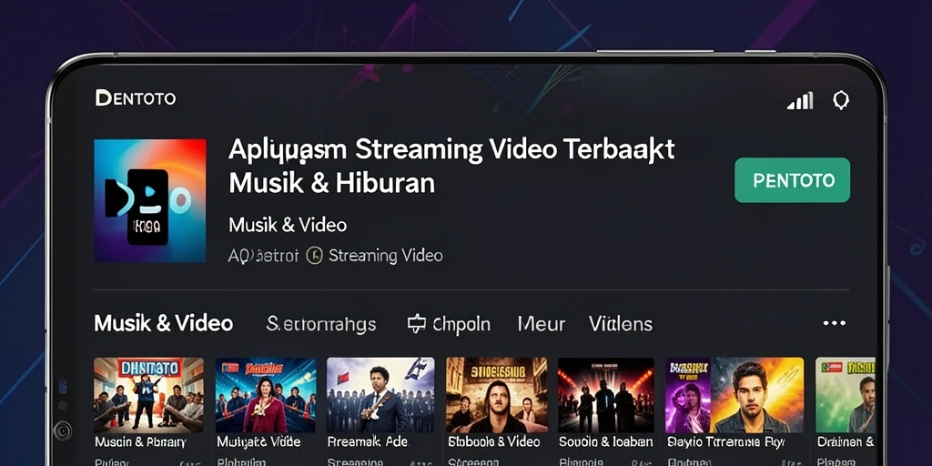Tampilan antarmuka aplikasi DENTOTO yang sederhana dan menarik.