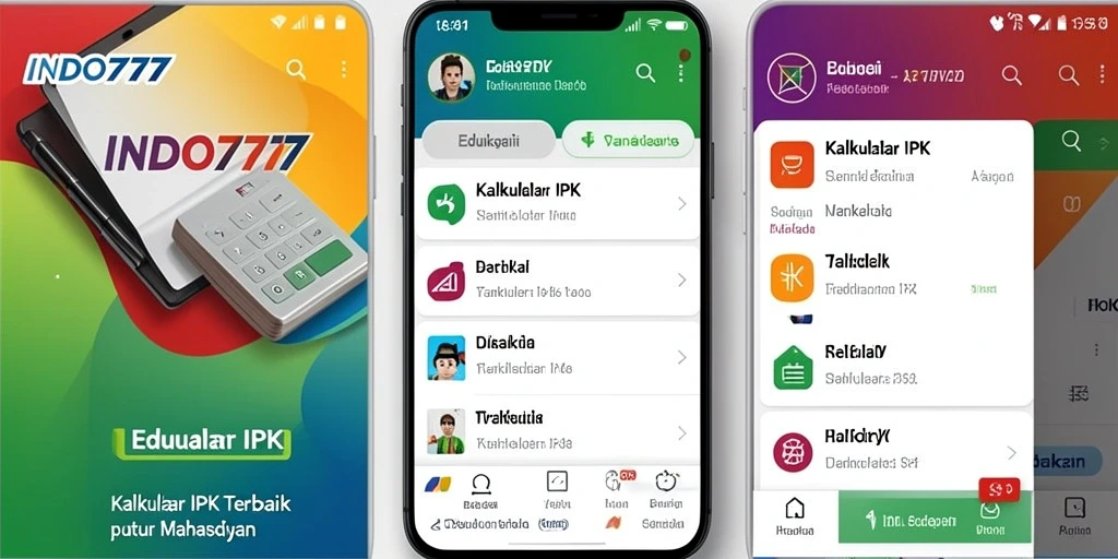 Antarmuka aplikasi Kalkulator IPK yang sederhana dan efektif.