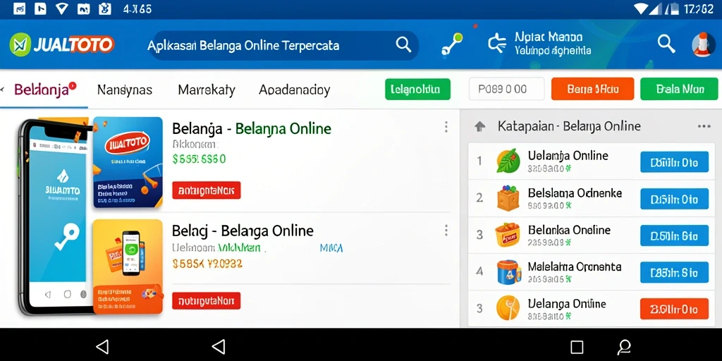 Tampilan antarmuka JUALTOTO yang menarik dan mudah digunakan.