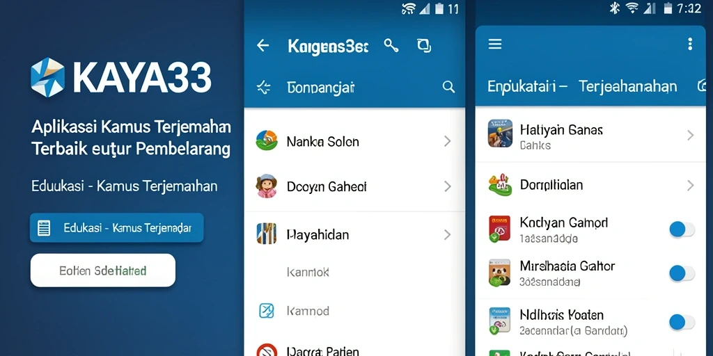 Antarmuka aplikasi KAYA33 yang sederhana dan mudah dipahami.