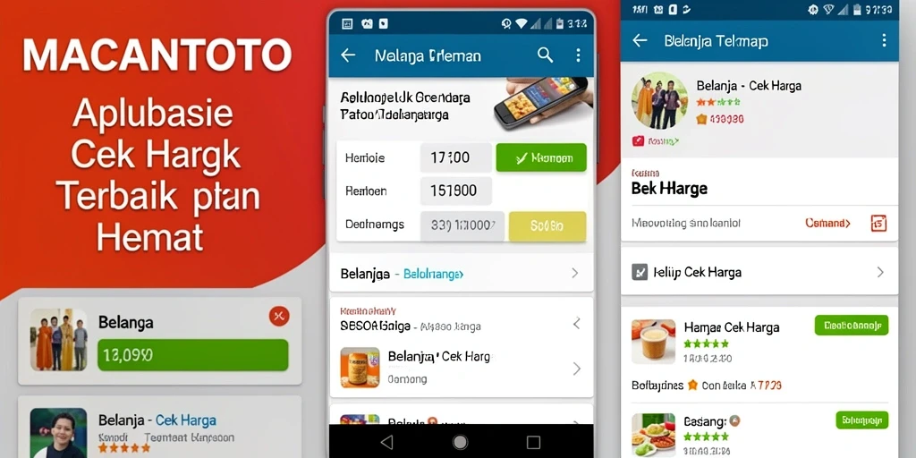 Tampilan antarmuka aplikasi Cek Harga MACANTOTO yang intuitif.