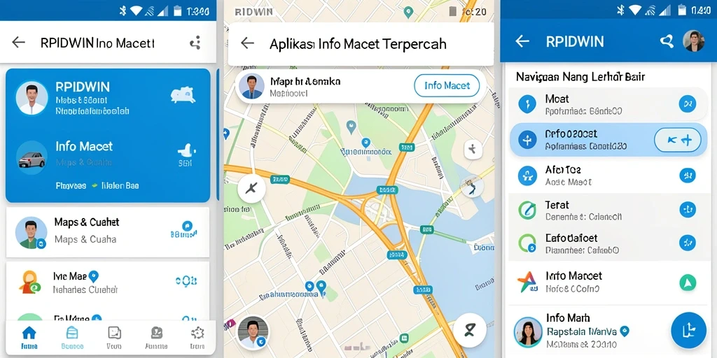Antarmuka RPIDWIN menampilkan informasi kemacetan secara jelas dan interaktif.