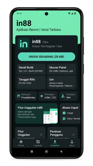 Panduan Unduh APK in88 untuk Pengguna Android